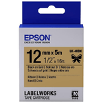 Epson Nastro satinato per etichettatrici LK-4KBK nero/oro 12 mm (5 m)