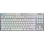 Logitech G G915 Tkl tastiera Giocare RF senza fili + Bluetooth QWERTY Nordic Bianco