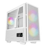 DeepCool CH360 Digital Gaming Case White Mid Tower with Tempered Glass Side Window Panel Advanced Cooling USB 3.0/USB-C