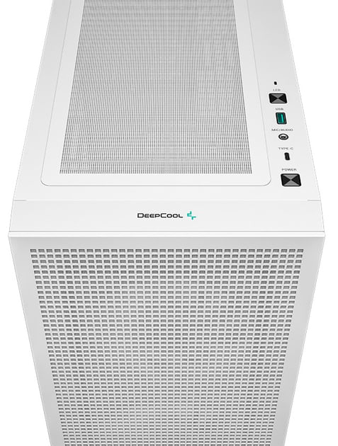 DeepCool-CH360-Digital-Gaming-Case-White-Mid-Tower-with-Tempered-Glass-Side-Window-Panel-Advanced-Cooling-USB-3.0-USB-C-