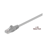 Microconnect UTP Cat5E 3m Grey cavo di rete Grigio U/UTP UTP (U/UTP CAT5e 3M Grey 10 Pack - 1 pcs.  10 pcs. in one bag -