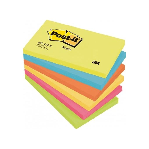 3M-Post-It-655-TFEN-pouch-autoadesiva-Rettangolo-Multicolore-100-fogli-Autoadesivo