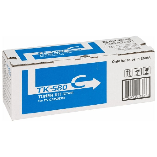 KYOCERA-TK-580C-cartuccia-toner-1-pz-Originale-Ciano
