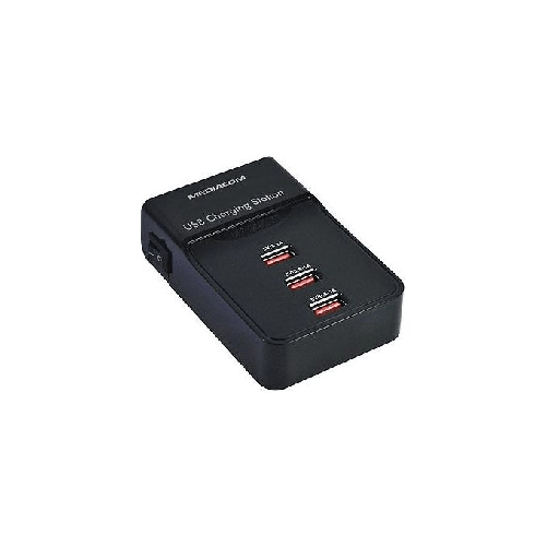 Mediacom-M-USBPS3SB-Caricabatterie-per-dispositivi-mobili-Universale-Nero-AC-USB-Interno