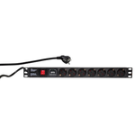 LogiLink PDU7C01 protezione da sovraccarico Nero 7 presa(e) AC 230 V 2 m