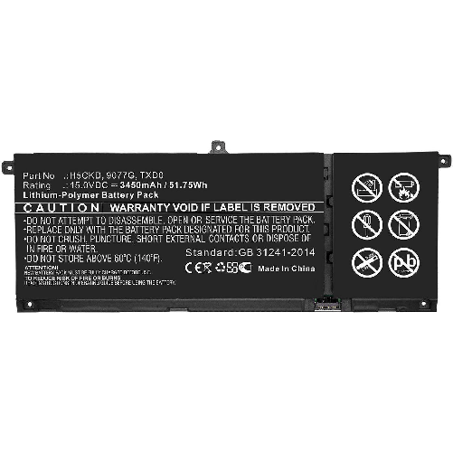 CoreParts-MBXDE-BA0240-ricambio-per-laptop-Batteria--Laptop-Battery-for-Dell---51.75Wh-Li-Polymer-15V---3450mAh-for-Dell