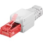 Microconnect KON520TL cavo di collegamento RJ-45 Bianco (Tool-free RJ45 CAT 6 connector - CAT 6 UTPunshielded - For stra