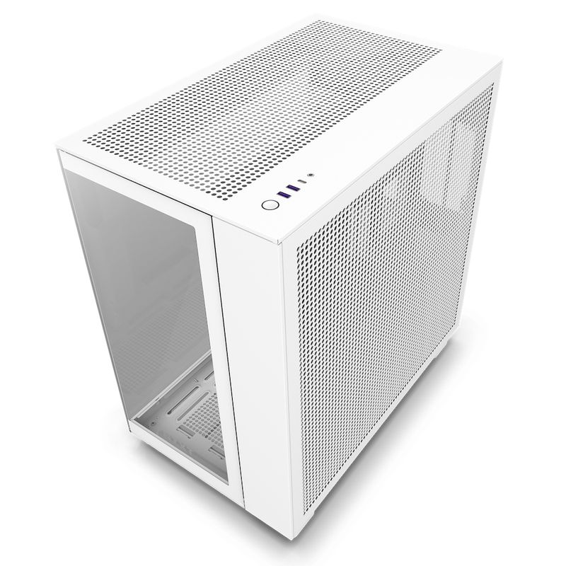 NZXT-H-serie-H9-Flow-Torno-ATX-Nessun-strmforsyning-Hvid