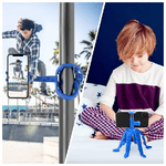 Celly-Squiddy-Max-treppiede-Smartphone-fotocamera-di-azione-6-gamba-gambe-Blu