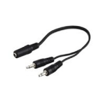 Goobay AVK 325-020 0.2m cavo audio 0,2 m 3.5mm Nero