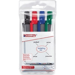 Edding retract 12 evidenziatore 4 pz Tipo di punta Nero, Blu, Verde, Rosso