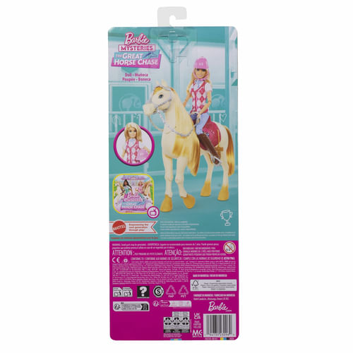 Barbie-Mysteries-The-Great-Horse-Chase-Bambola--Malibu--Con-Abiti-E-Accessori-Da-Equitazione