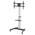 Manhattan 462327 Supporto TV a parete 218 m 86 Nero Argento (TV/MONITOR TROLLEY STAND- - 37-86IN VESA TO 600X400MM 50KG)