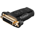 Microconnect HDMIDVIFF adattatore per inversione del genere dei cavi HDMI DVI-I Nero (HDMI / DVI-I Adaptor - HDMI Female