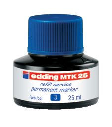 Edding-MTK-25-ricarica-per-evidenziatori-Blu-25-ml-1-pz--edding-MTK-25-Bottled-Refill-Ink-for-Permanent-Markers-25ml-Blu