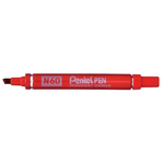 Pentel N 60 marcatore permanente Punta smussata Rosso 12 pezzo(i)