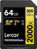 Lexar-Professional-2000x-64-GB-SDHC-UHS-II-Classe-10--64GB-Lexar-Professional-2000x-SDHC-UHS-II-Card-