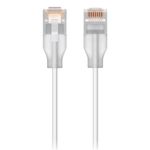 Ubiquiti UACC-Cable-Patch-EL-1M-W cavo di rete Translucent Bianco Cat6 (Nano-thin patch cable with - 2.5 GbE support des