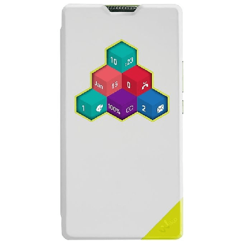 Wiko-WiCUBE-ROBBY-custodia-per-cellulare-Custodia-a-libro-Bianco