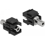 DeLOCK Modulo Keystone stereo jack femmina da 3,5 mm a 3 pin per jack stereo femmina da 3,5 mm 3 pin nero