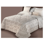 FIRENZE COLLEZIONE MON AMOUR ELEGANTE TRAPUNTA MATRIMONIALE IN COTONE E POLIESTERE COLORE BEIGE