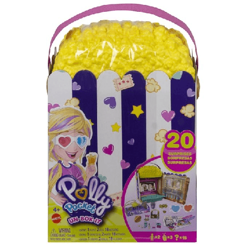 Mattel-Polly-Pocket-Un-Box-It-Popcorn-Box