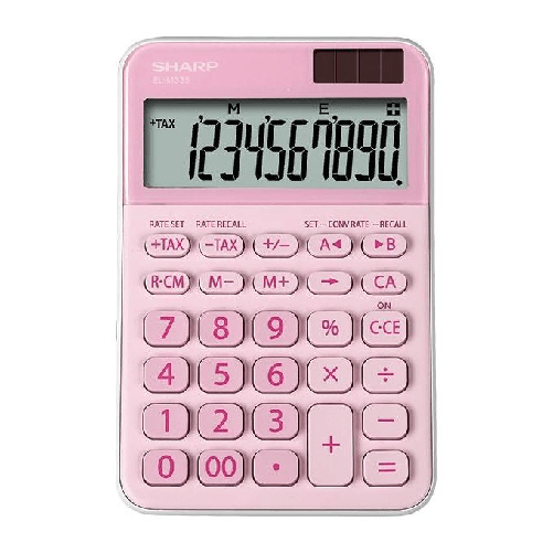 Sharp-EL-M335-calcolatrice-Desktop-Calcolatrice-di-base-Rosa