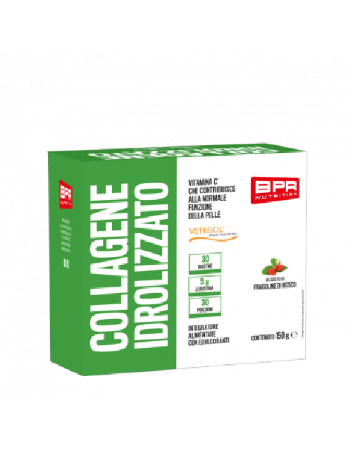 BPR NUTRITION - Collagene idrolizzato verisol 30 bustine da 5 g gusto fragoline di bosco