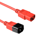 Microconnect PE1413R18 cavo di alimentazione Rosso 18 m Accoppiatore C13 Accoppiatore C14 (Red power cable C14F to C13M