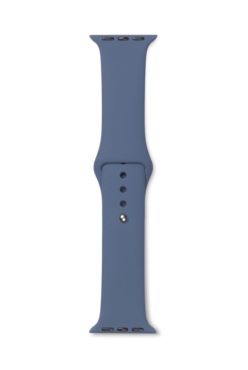 eSTUFF-ES660143-accessorio-indossabile-intelligente-Band-Blu-Silicone--Apple-Watch-Silicone-Strap---Color-Midnight-Blue.