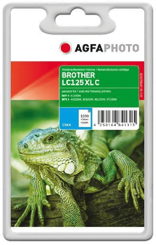 AgfaPhoto-APB125CD-cartuccia-d-inchiostro-Ciano--Ink-Cyan-LC125XLC---Pages-1200-16ml---Standard---Warranty-36M-