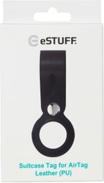 eSTUFF-ES663030-accessorio-per-localizzatore-e-cercatore-GPS--AirTag-Suitcase-Tag-PU-Leather---Black---Warranty-24M-