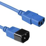 Microconnect PE1413B18 cavo di alimentazione Blu 18 m Accoppiatore C13 (Blue power cable C14F to - C13M 18M - Warranty 3