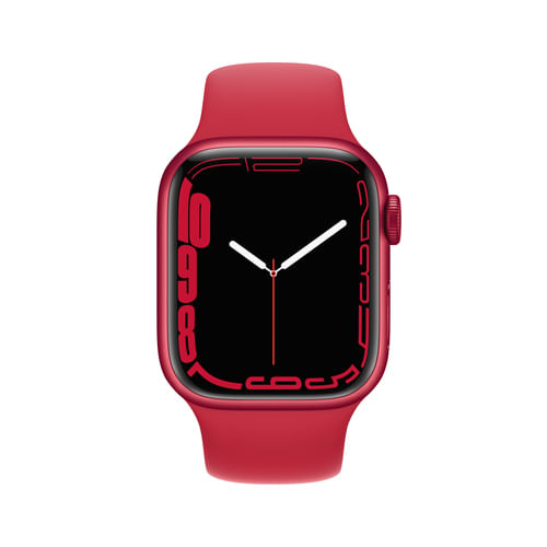 Apple-Watch-Series-7--GPS--Cellular--41mm-Gancio-in-alluminio-32-GB-rosso--nastro-sportivo-rosso-