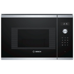 Bosch Serie 6 BEL524MS0 forno a microonde Da incasso Microonde con grill 20 L 800 W Nero, Acciaio inossidabile