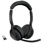 Jabra Cuffia professionale Jabra Evolve2 55 Stereo MS Bluetooth, Canc. rumore, Cert. Microsoft  - con Link 380a