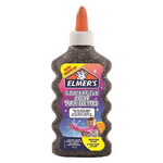 Elmer's Colla Glitterata Liquida NERA, Flacone da 177 ml, Ideale per lo slime