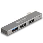 DeLOCK 64274 laptop-dockingstation & portreplikator Andocken USB 3.2 Gen 2 (3.1 Gen 2) Type-C Grau (64274)