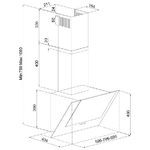 Silverline-3424-Cappa-aspirante-a-parete-Bianco-629-m³-h-C