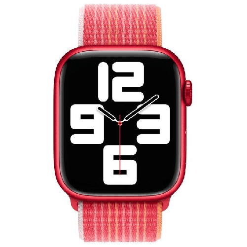 Apple-MPLF3ZM-A-accessorio-indossabile-intelligente-Band-Rosso-Nylon