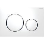 Geberit-Sigma20-New-Placca-2-Pulsanti-Bianco-Cromo-Bianco