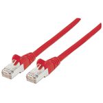 Intellinet 10m Cat6 S/FTP cavo di rete Rosso S/FTP S-STP (NETWORK CABLE CAT6 COPPER 10M- - RED S/FTP SNAGLESS/BOOTED)