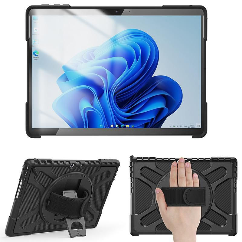 eSTUFF-ES68290013-BULK-custodia-per-tablet-221-cm-8.7-Nero--ATLANTA-Defender-Case---Microsoft-Surface-Pro-11-10-9-----Bl