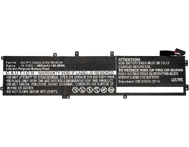 CoreParts-MBXDE-BA0090-ricambio-per-laptop-Batteria--Laptop-Battery-for-Dell-83Wh---Li-Pol-11.4V-7300mAh-Black---83Wh-Li