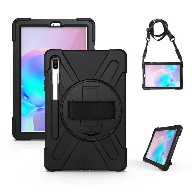 eSTUFF-ES681841-BULK-custodia-per-tablet-267-cm-10.5-Cover-Nero--AUSTIN-Defender-Case-Samsung---Galaxy-Tab-S6-S6-5G-with