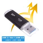 SILICON-POWER-memory-USB-Blaze-B02-64GB