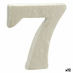 Numeri 7 Bianco polistirene 2 x 15 x 10 cm (12 Unità)