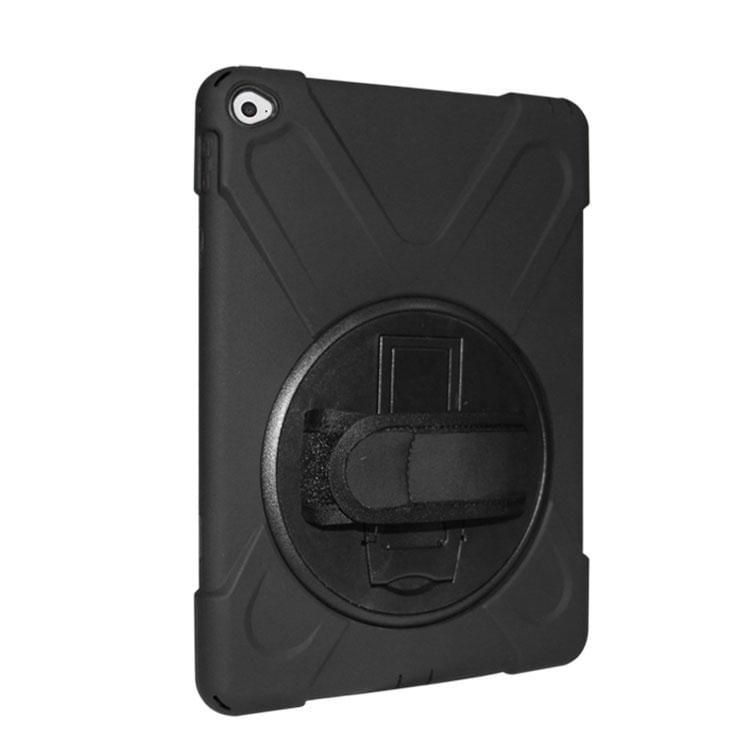 eSTUFF-ES681542-BULK-custodia-per-tablet-246-cm-9.7-Cover-Nero--AUSTIN-Defender-Case-iPad-Air---2-9.7-with-hand-strap-an