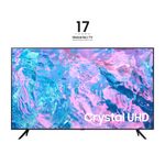 Samsung Series 7 TV UE65CU7170UXZT Crystal UHD 4K, Smart TV 65" Processore Crystal 4K, OTS Lite, Black 2023
