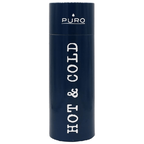 PURO-Hot-Cold-Glossy-Bicicletta-Uso-quotidiano-Fitness-Sport-500-ml-Stainless-steel-Blu